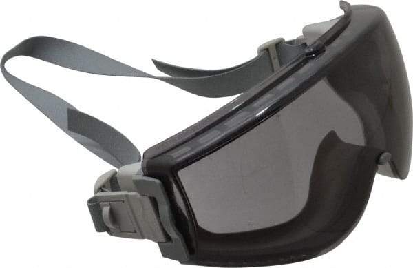 Uvex - Size Universal, Gray Polycarbonate Anti-Fog & Scratch Resistant Lens, Safety Goggles - Indirect Vent, Gray TPE (Thermopoly Elastomer) Frame - Americas Industrial Supply