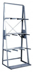 Made in USA - 3,000 Lb Capacity, Gray Vertical Bar Storage Rack - 36" Wide x 84" High x 24" Deep - Americas Industrial Supply