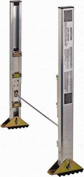 Werner - Ladder Leveler with Steel Swivel Shoe - For Use with D1200-2, D1300-2, D1500-2, 500-2 & D500-2 & Werner D6100-2, D6200-2, 7100-2, D7100-2, 7500-2, D7500-2 Ladder Series - Americas Industrial Supply