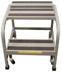 PW Platforms - 4 Step Stand - Office Mobile Stand, 300 Lb Capacity, 40" Platform Height, 26" Base Width x 33" Base Depth - Americas Industrial Supply