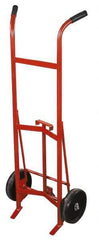 Made in USA - 30 & 55 Gal Drum Hand Truck - 25-1/2" Wide x 59" High, 2 Wheels - Americas Industrial Supply