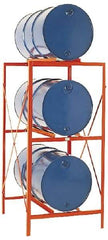 Made in USA - 4,800 Lb Load Capacity, 30 & 55 Gal Drum Storage Rack - 60" Wide x 70" High - Americas Industrial Supply