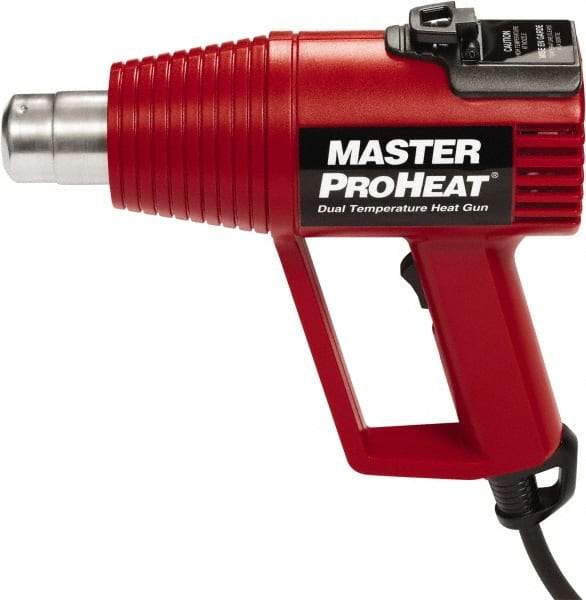 Master Appliance - 500 to 1,000°F Heat Setting, 16 CFM Air Flow, Heat Gun - 120 Volts, 11 Amps, 1,300 Watts, 6' Cord Length - Americas Industrial Supply