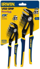 Irwin - 2 Piece GrooveLock Plier Set - Comes in Clamshell - Americas Industrial Supply