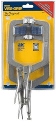 Irwin - 2 Piece Locking Clamp Plier Set - Comes in Box - Americas Industrial Supply