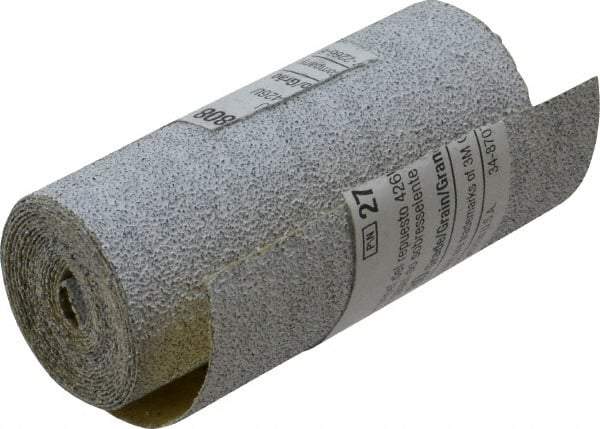 3M - 80 Grit, Silicon Carbide Adhesive Backed Sanding Sheets - Refill Pad Roll, 2-1/2" x 45", Medium Grade, A Weighted Backing - Americas Industrial Supply