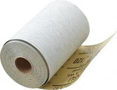 3M - 120 Grit, Silicon Carbide Adhesive Backed Sanding Sheets - Sandpaper Roll, 4-1/2" x 10 Yds., Fine Grade, A Weighted Backing - Americas Industrial Supply