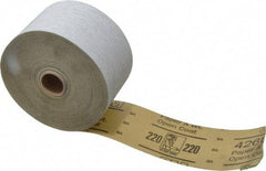 3M - 220 Grit, Silicon Carbide Adhesive Backed Sanding Sheets - Sheet Roll, 2-3/4" x 50 Yds., Very Fine Grade, A Weighted Backing - Americas Industrial Supply