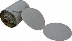 3M - 5" Diam, 120 Grit Silicon Carbide Adhesive PSA Disc - Fine Grade, Gray, A Weighted Backing, Flexible, Use with Random Orbital Sanders - Americas Industrial Supply