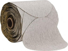 3M - 5" Diam, 80 Grit Silicon Carbide Adhesive PSA Disc - Medium Grade, Gray, A Weighted Backing, Flexible, Use with Random Orbital Sanders - Americas Industrial Supply