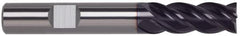 Guhring - 5/8", 2-1/4" LOC, 5/8" Shank Diam, 5" OAL, 4 Flute, Solid Carbide Square End Mill - Single End, FIREX Finish, Spiral Flute, Variable° Helix, Centercutting, Right Hand Cut, Right Hand Flute, Series 4250 - Americas Industrial Supply