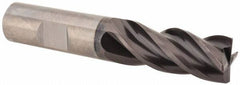 Guhring - 5/8", 1-1/4" LOC, 5/8" Shank Diam, 3-1/2" OAL, 4 Flute, Solid Carbide Square End Mill - Single End, Nano-A Finish, Spiral Flute, 36/38° Helix, Centercutting, Right Hand Cut, Right Hand Flute, Series 3080 - Americas Industrial Supply