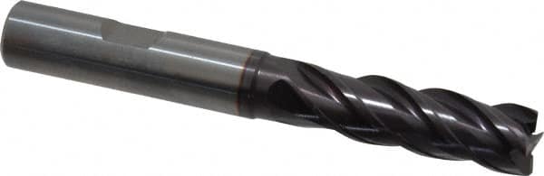 Guhring - 12mm, 36mm LOC, 12mm Shank Diam, 93mm OAL, 4 Flute, Solid Carbide Square End Mill - Americas Industrial Supply