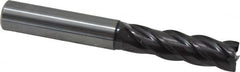 Guhring - 12mm, 36mm LOC, 12mm Shank Diam, 93mm OAL, 4 Flute, Solid Carbide Square End Mill - Single End, FIREX Finish, Spiral Flute, 35/38° Helix, Centercutting, Right Hand Cut, Right Hand Flute, Series 3839 - Americas Industrial Supply