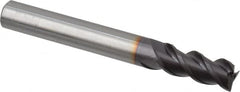 Guhring - 7.5mm, 16mm LOC, 7.5mm Shank Diam, 63mm OAL, 3 Flute, Solid Carbide Square End Mill - Single End, FIREX Finish, Spiral Flute, 45° Helix, Centercutting, Right Hand Cut, Right Hand Flute, Series 3741 - Americas Industrial Supply
