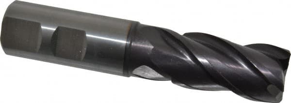 Guhring - 25mm, 45mm LOC, 25mm Shank Diam, 121mm OAL, 4 Flute, Solid Carbide Square End Mill - Americas Industrial Supply