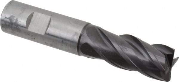 Guhring - 20mm, 38mm LOC, 20mm Shank Diam, 104mm OAL, 4 Flute, Solid Carbide Square End Mill - Single End, FIREX Finish, Spiral Flute, 35/38° Helix, Centercutting, Right Hand Cut, Right Hand Flute, Series 3732 - Americas Industrial Supply