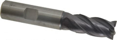 Guhring - 14mm, 26mm LOC, 14mm Shank Diam, 83mm OAL, 4 Flute, Solid Carbide Square End Mill - Single End, FIREX Finish, Spiral Flute, 35/38° Helix, Centercutting, Right Hand Cut, Right Hand Flute, Series 3732 - Americas Industrial Supply