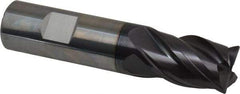 Guhring - 20mm, 26mm LOC, 20mm Shank Diam, 92mm OAL, 4 Flute, Solid Carbide Square End Mill - Single End, FIREX Finish, Spiral Flute, 35/38° Helix, Centercutting, Right Hand Cut, Right Hand Flute, Series 3731 - Americas Industrial Supply