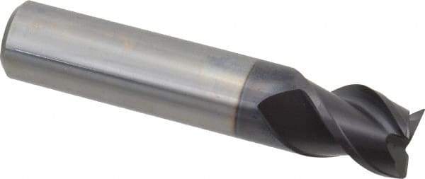 Guhring - 16mm, 16mm LOC, 16mm Shank Diam, 82mm OAL, 3 Flute, Solid Carbide Square End Mill - Single End, FIREX Finish, Spiral Flute, 45° Helix, Centercutting, Right Hand Cut, Right Hand Flute, Series 3540 - Americas Industrial Supply