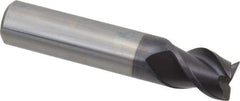Guhring - 16mm, 16mm LOC, 16mm Shank Diam, 82mm OAL, 3 Flute, Solid Carbide Square End Mill - Single End, FIREX Finish, Spiral Flute, 45° Helix, Centercutting, Right Hand Cut, Right Hand Flute, Series 3540 - Americas Industrial Supply