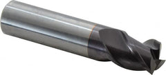 Guhring - 18mm, 18mm LOC, 18mm Shank Diam, 84mm OAL, 3 Flute, Solid Carbide Square End Mill - Single End, FIREX Finish, Spiral Flute, 45° Helix, Centercutting, Right Hand Cut, Right Hand Flute, Series 3540 - Americas Industrial Supply