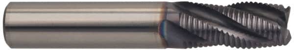 Guhring - 3/4" Diam, Fine Pitch, 1-5/8" LOC, 4 Flute Solid Carbide Roughing Square End Mill - FIREX Finish, 4" OAL, 3/4" Shank Diam, Single End, Centercutting - Americas Industrial Supply