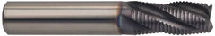Guhring - 3/4" Diam, Fine Pitch, 1-5/8" LOC, 4 Flute Solid Carbide Roughing Square End Mill - FIREX Finish, 4" OAL, 3/4" Shank Diam, Single End, Centercutting - Americas Industrial Supply