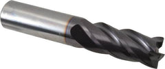 Guhring - 5/8", 1-1/4" LOC, 5/8" Shank Diam, 3-1/2" OAL, 4 Flute, Solid Carbide Square End Mill - Single End, FIREX Finish, Spiral Flute, 35/38° Helix, Centercutting, Right Hand Cut, Right Hand Flute, Series 3114 - Americas Industrial Supply