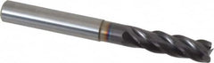 Guhring - 8mm, 24mm LOC, 8mm Shank Diam, 75mm OAL, 4 Flute, Solid Carbide Square End Mill - Single End, FIREX Finish, Spiral Flute, 35/38° Helix, Centercutting, Right Hand Cut, Right Hand Flute, Series 3839 - Americas Industrial Supply