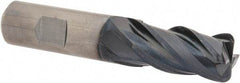 Guhring - 3/4", 4 Flute, Single End, Solid Carbide, 1/8" Corner Radius End Mill - 4" OAL, 35/38° Helix, Right Hand Flute, 1-1/2" LOC, Right Hand Cut - Americas Industrial Supply