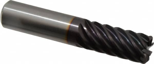 Guhring - 3/4" Diam 8 Flute Solid Carbide 0.09" Corner Radius End Mill - Americas Industrial Supply