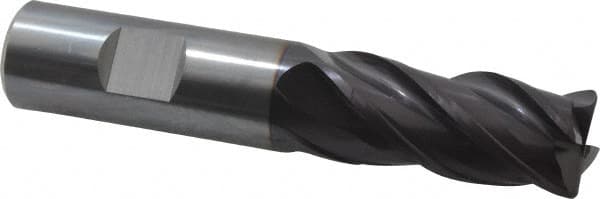 Guhring - 3/4", 4 Flute, Single End, Solid Carbide, 1/16" Corner Radius End Mill - 4" OAL, 35/38° Helix, Right Hand Flute, 1-1/2" LOC, Right Hand Cut - Americas Industrial Supply