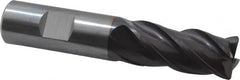 Guhring - 3/4", 4 Flute, Single End, Solid Carbide, 1/16" Corner Radius End Mill - 4" OAL, 35/38° Helix, Right Hand Flute, 1-1/2" LOC, Right Hand Cut - Americas Industrial Supply