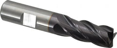 Guhring - 5/8", 4 Flute, Single End, Solid Carbide, 1/16" Corner Radius End Mill - 3-1/2" OAL, 35/38° Helix, Right Hand Flute, 1-1/4" LOC, Right Hand Cut - Americas Industrial Supply
