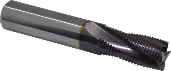 Guhring - 5/8" Diam, Fine Pitch, 1-1/4" LOC, 4 Flute Solid Carbide Roughing Square End Mill - FIREX Finish, 3-1/2" OAL, 5/8" Shank Diam, Single End, Centercutting - Americas Industrial Supply