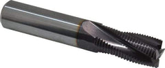 Guhring - 5/8" Diam, Fine Pitch, 1-1/4" LOC, 4 Flute Solid Carbide Roughing Square End Mill - FIREX Finish, 3-1/2" OAL, 5/8" Shank Diam, Single End, Centercutting - Americas Industrial Supply