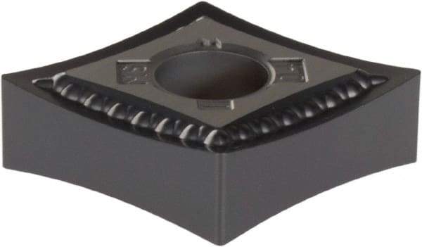 Kennametal - CNMG431 MS Grade KCU10 Carbide Turning Insert - AlTiN Finish, 80° Diamond, 1/2" Inscr Circle, 3/16" Thick, 1/64" Corner Radius - Americas Industrial Supply