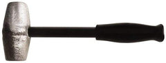 American Hammer - 4 Lb Head 1-1/2" Face Lead Alloy Hammer - 10" OAL, Steel Handle with Grip - Americas Industrial Supply