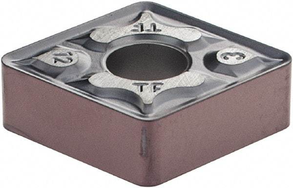 Iscar - CNMG433 TF Grade IC806 Carbide Turning Insert - TiAlN Finish, 80° Diamond, 1/2" Inscr Circle, 3/16" Thick, 3/64" Corner Radius - Americas Industrial Supply