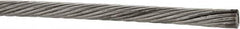 Value Collection - 3/16" Diam, Aircraft Cable - 4,700 Lb Breaking Strength, 1 x 19 Single Strand - Americas Industrial Supply