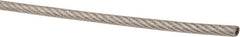 Value Collection - 1/16" x 3/64" Diam, Aircraft Cable - 480 Lb Breaking Strength, 7 x 7 Strand Core, Vinyl Coating - Americas Industrial Supply