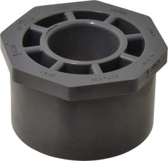 Value Collection - 3 x 1-1/4" PVC Plastic Pipe Reducer Bushing - Schedule 80, Spig x Soc End Connections - Americas Industrial Supply