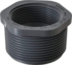 Value Collection - 2-1/2 x 2" PVC Plastic Pipe Reducer Bushing - Schedule 80, MIPT x FIPT End Connections - Americas Industrial Supply