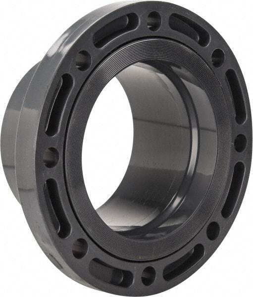 Value Collection - 8" Pipe, 13-1/2" OD, PVC Spigot Pipe Flange - Schedule 80, Gray - Americas Industrial Supply