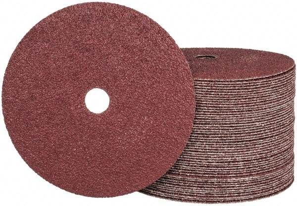 Camel Grinding Wheels - 7" Diam 7/8" Hole 24 Grit Fiber Disc - Very Coarse Grade, Aluminum Oxide, 8,600 Max RPM - Americas Industrial Supply