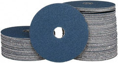 Camel Grinding Wheels - 5" Diam 7/8" Hole 60 Grit Fiber Disc - Medium Grade, Zirconia Alumina, 12,200 Max RPM - Americas Industrial Supply