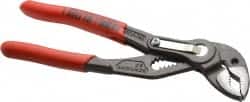 Knipex - 6" OAL, 1-1/4" Max Capacity, 0.7" Jaw Length, 11 Position Adjustable Tongue & Groove Pliers - Self-Gripping V-Jaws, Standard Head, Nonslip Plastic Handles - Americas Industrial Supply