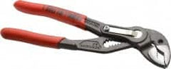 Knipex - 6" OAL, 1-1/4" Max Capacity, 0.7" Jaw Length, 11 Position Adjustable Tongue & Groove Pliers - Self-Gripping V-Jaws, Standard Head, Nonslip Plastic Handles - Americas Industrial Supply