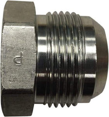 Parker - 3/4" Tube OD, 37° Stainless Steel Flared Tube Plug - Unthreaded Flare Ends - Americas Industrial Supply